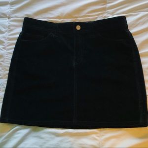 GAP Velvet Mini Skirt